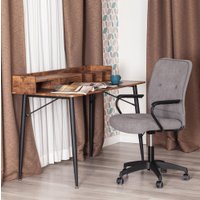 Офисное кресло TetChair Wind флок (серый)