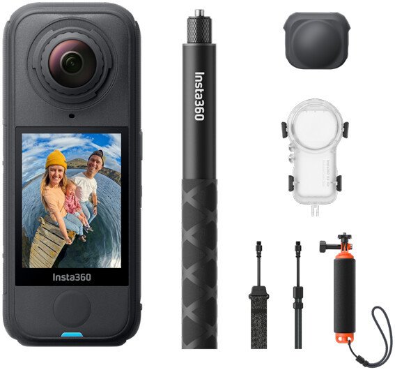 Экшен-камера Insta360 X4 Air Invisible Dive Bundle (черный)
