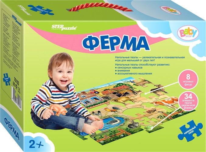 

Мозаика/пазл Step Puzzle Ферма 70103 (34 эл.)