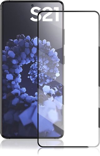 Защитное стекло KST Full glue для Samsung Galaxy S21 (черное)