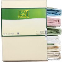 Простыня Альвитек Сатин однотонный 220x280 ПР-СО-280-КРЕМ (кремовый)