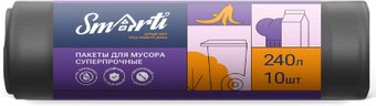 Пакеты для мусора Smarti 240 л (10 шт)