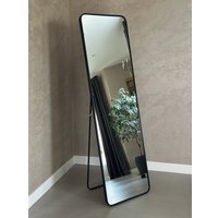 Зеркало eMZe Закругленные углы 45х150 DK0919.CHE (черный)