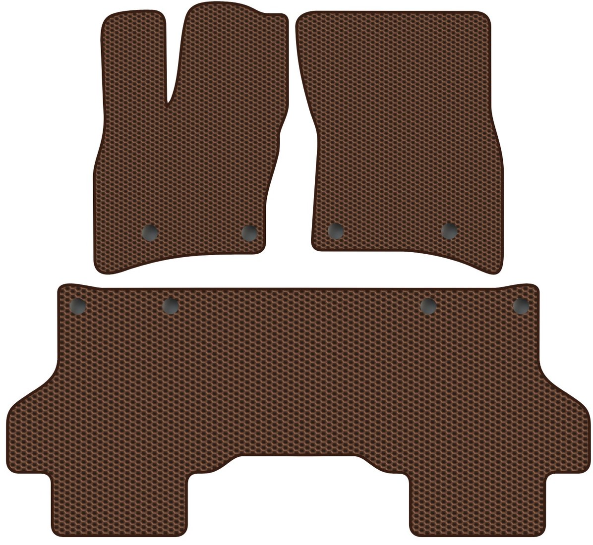 

Комплект ковриков для авто Alicosta Land Rover Defender II (suv / 90) 2019 - Н.В. (коричневый, сота)