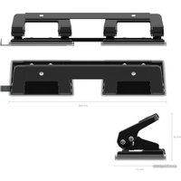 Дырокол Erich Krause Quadro черный 4670 (до 10 л)