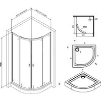 Душевой уголок AM.PM X-Joy W88E-205-090MT64
