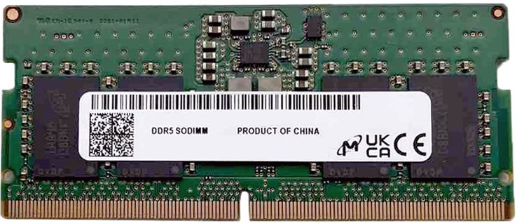 

Оперативная память Micron 8ГБ DDR5 SODIMM 4800 МГц MTC4C10163S1SC48BA1