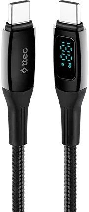 

Кабель ttec 2DK57S USB Type-С - USB Type-C (1.5м, черный)