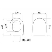 Сиденье для унитаза Saniteco SD 16m (с микролифтом)
