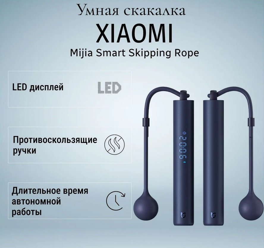 

Скакалка Xiaomi Mijia Smart Skipping Rope XMSR-З803 (китайская версия)