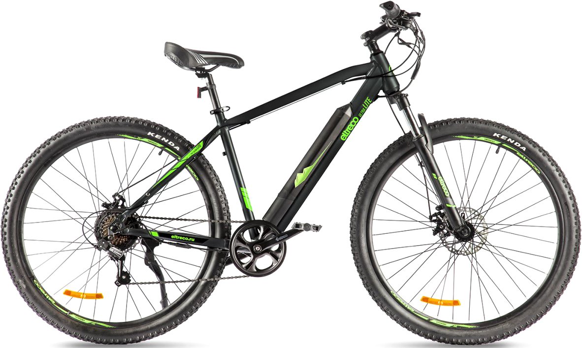 

Электровелосипед Eltreco Ultra Lite 2022 (черный/зеленый)