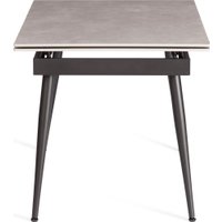 Кухонный стол TetChair Lord Grey 180x80x75 (светло-серый/черный)