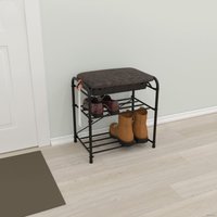 Полка для обуви ЗМИ Альфа 13 с сиденьем и ящиком ПДО А13СЯ (медный антик)