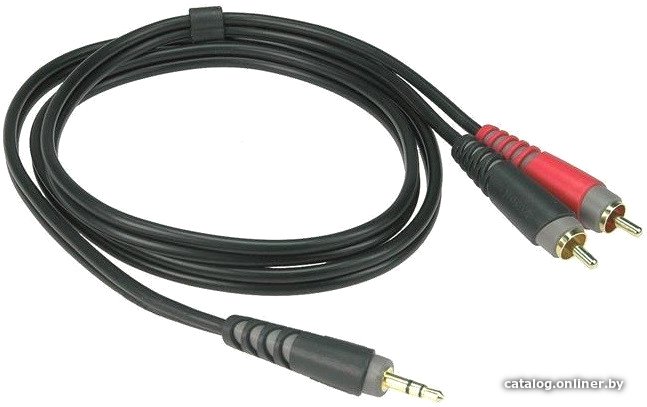 Кабель Klotz AY7-0100 Jack 3.5 - RCA (1 м, черный)