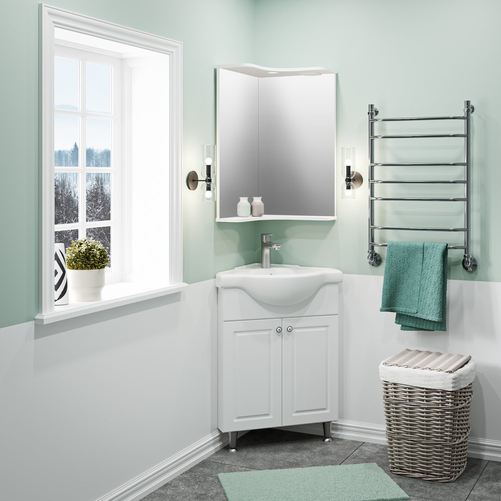 

Runo Тумба с умывальником Runo Классик 65 угловая + Классик 65 (напольная)