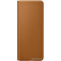 Чехол для телефона Samsung Leather Flip Cover для Samsung Galaxy Z Fold3 (коричневый)