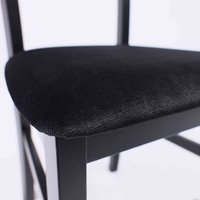 Стул DREWMIX Leo 1 (черный велюр 29B/черный)
