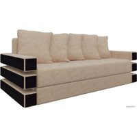 Диван Лига диванов Венеция 27962 (микровельвет, бежевый)