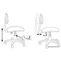 Компьютерное кресло Бюрократ CH-W201NX/STICK-PK (розовый)
