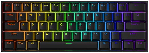 Клавиатура Akko 3061S HE Black Shine-Through (Akko Cream Yellow V3)