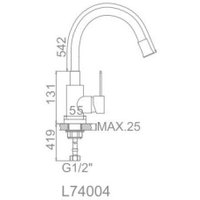 Кухонная мойка БелЭворс Со смесителем и дозатором Styl L + L74004-9 + L405-1 (серый/сатин)