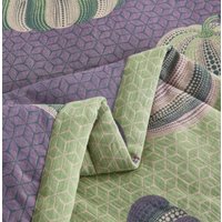 2-спальный комплект постельного белья Arya 2сп Pumpkin Dreams 8680943253422 (фиолетовый/оливковый)