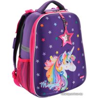 Школьный рюкзак Mike&Mar Единорог (фиолетовый/малиновый кант)