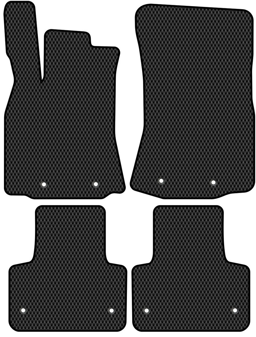 

Комплект ковриков для авто Alicosta Jaguar XJ IX (седан / X351) 2010 - 2021 (черный, ромб)