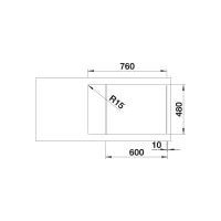 Кухонная мойка Blanco Zia XL 6 S Compact 523267 (белый, клапан-автомат)