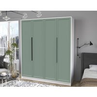 Шкаф распашной Интерлиния Концепт Тренд КТ-Ш4 (белый платинум/мята)
