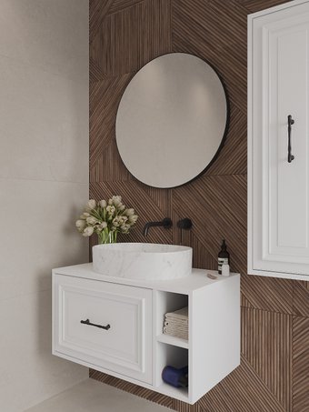 ЗОВ Тумба под умывальник Анталья 80 A80LWMWC0 (белый матовый)