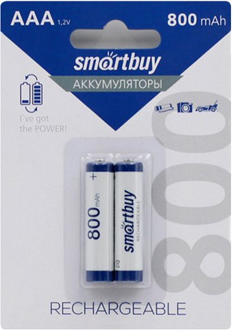 Аккумулятор SmartBuy AAA/2BL 2 шт. 800mAh SBBR-3A02BL800