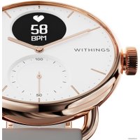 Гибридные умные часы Withings Scanwatch 38мм (розовое золото)