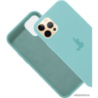Чехол для телефона EXPERTS Silicone Case для Apple iPhone 12/12 Pro (мятный)