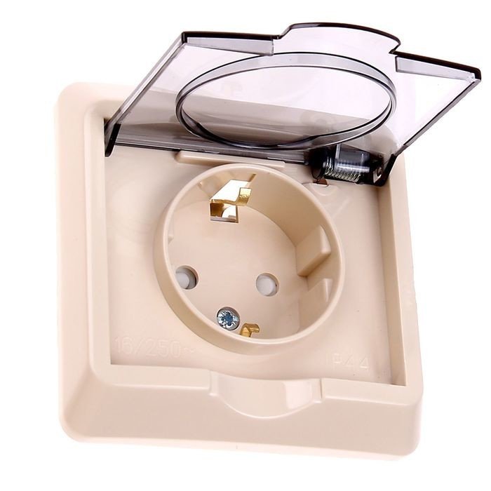 Розетка Systeme Electric Этюд PC16-044K (кремовый)