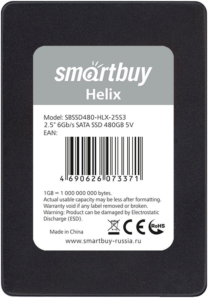 

SSD SmartBuy Helix 480GB SBSSD480-HLX-25S3