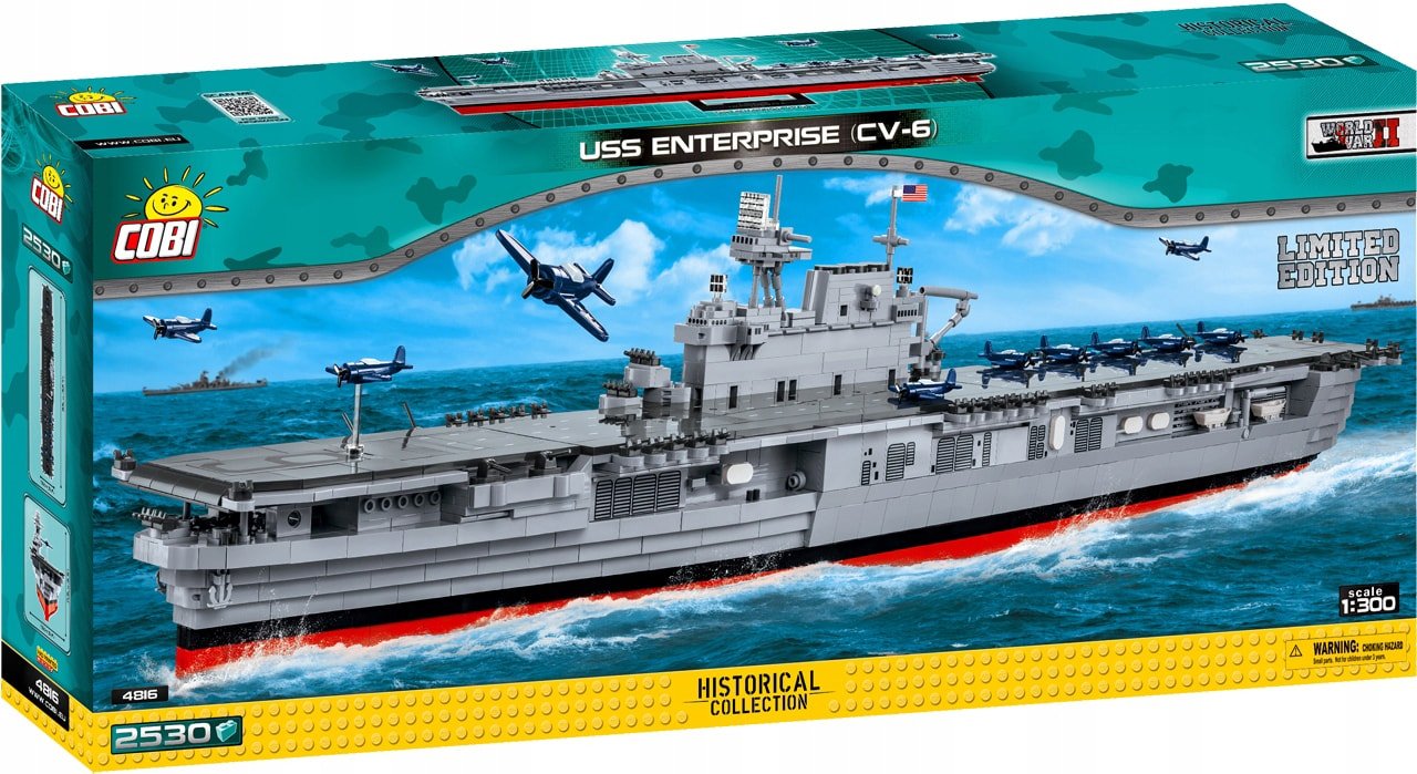 

Конструктор Cobi World War II 4815 USS Enterprise CV-6
