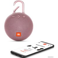 Беспроводная колонка JBL Clip 3 (розовый)