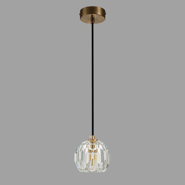 Подвесная люстра Belfast Clifton D3315-1 GL CL (прозрачный)