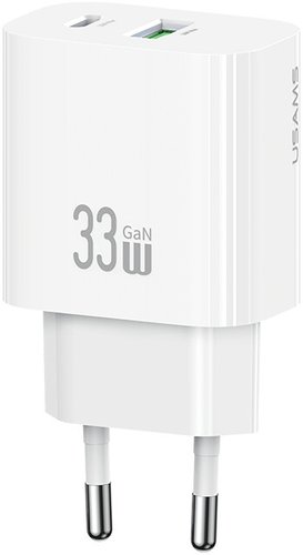 Сетевое зарядное Usams CC317 T65 33W (белый)