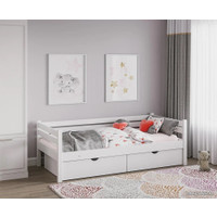 Кровать Rostik 160x80 + ящики (белый)