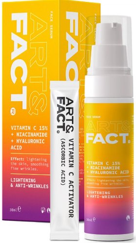  Art&Fact Сыворотка для лица Осветляющая Vitamin C 15% + Niacinamide + Hyaluronic Acid (30 мл)