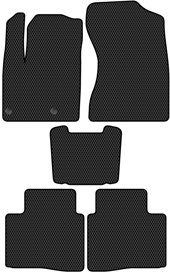 Комплект ковриков для авто Alicosta Mitsubishi Outlander IV (suv / GNOW) 2022 - Н.В. (черный, ромб)