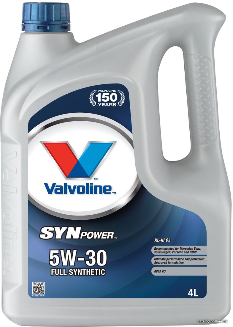 Моторное масло Valvoline SynPower XL-III C3 5W-30 4л