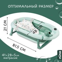 Ванночка для купания Nino Dolphin BBT061 (зеленый)