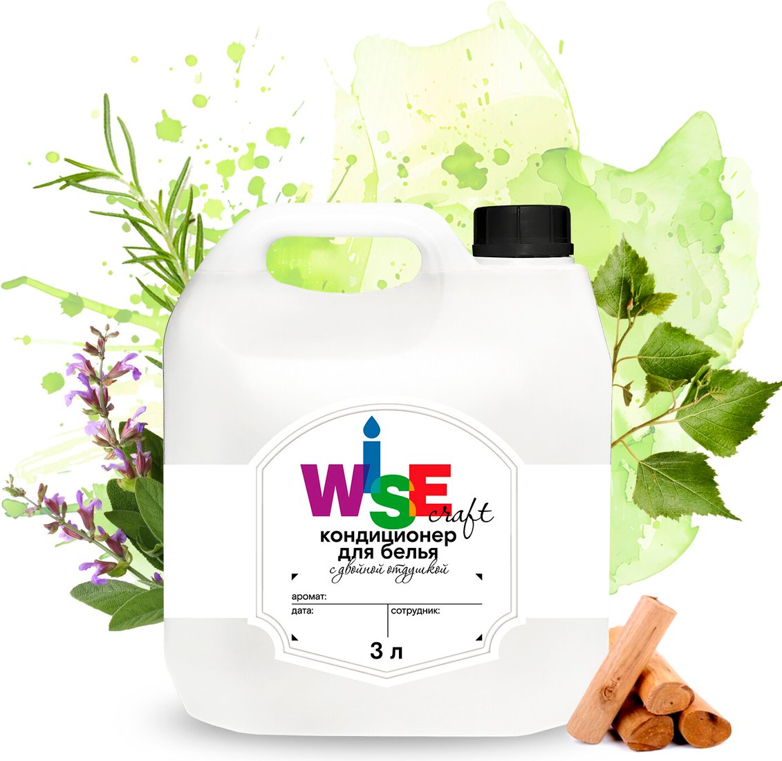 

Кондиционер для белья Wisecraft Интригующее мгновение Wild Spirit 3 л