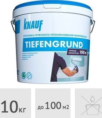 Акриловая грунтовка KNAUF Тифенгрунд F (10 кг)