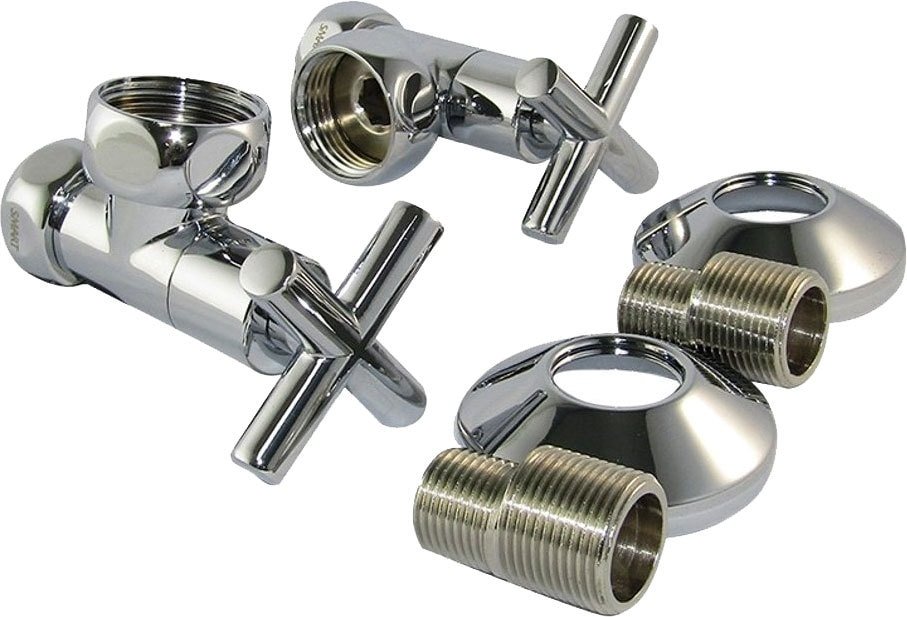 

Американка Stinox Комплект с крестообразным вентилем 3/4"x1/2" 971 (хром)