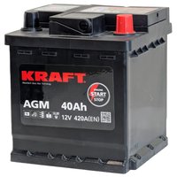 Автомобильный аккумулятор KRAFT AGM R+ 420A (40 А·ч)