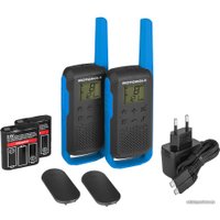 Портативная радиостанция Motorola T62 Walkie-talkie (черный/синий)